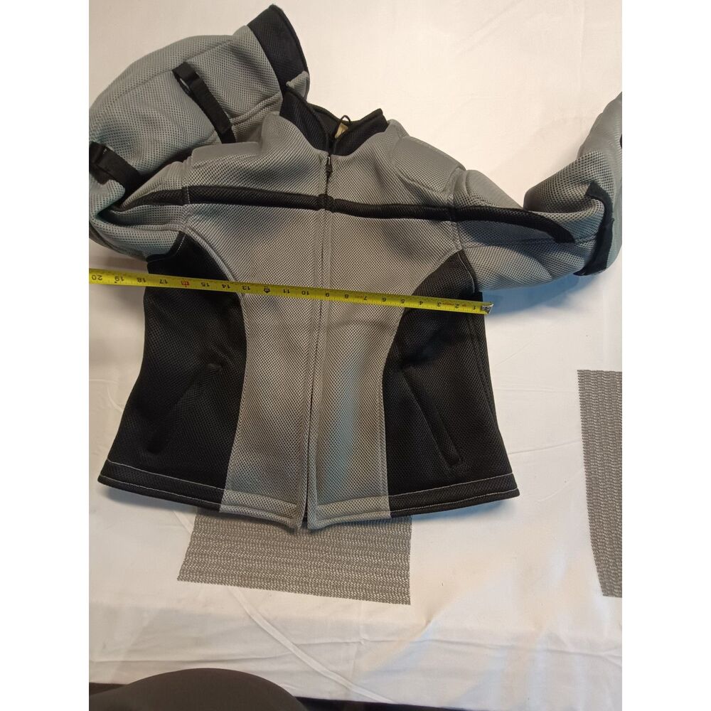 Xelement Padded Armored Mesh Motorcycle Riding Jacket Black Gray Size Large - Picture 6 of 6